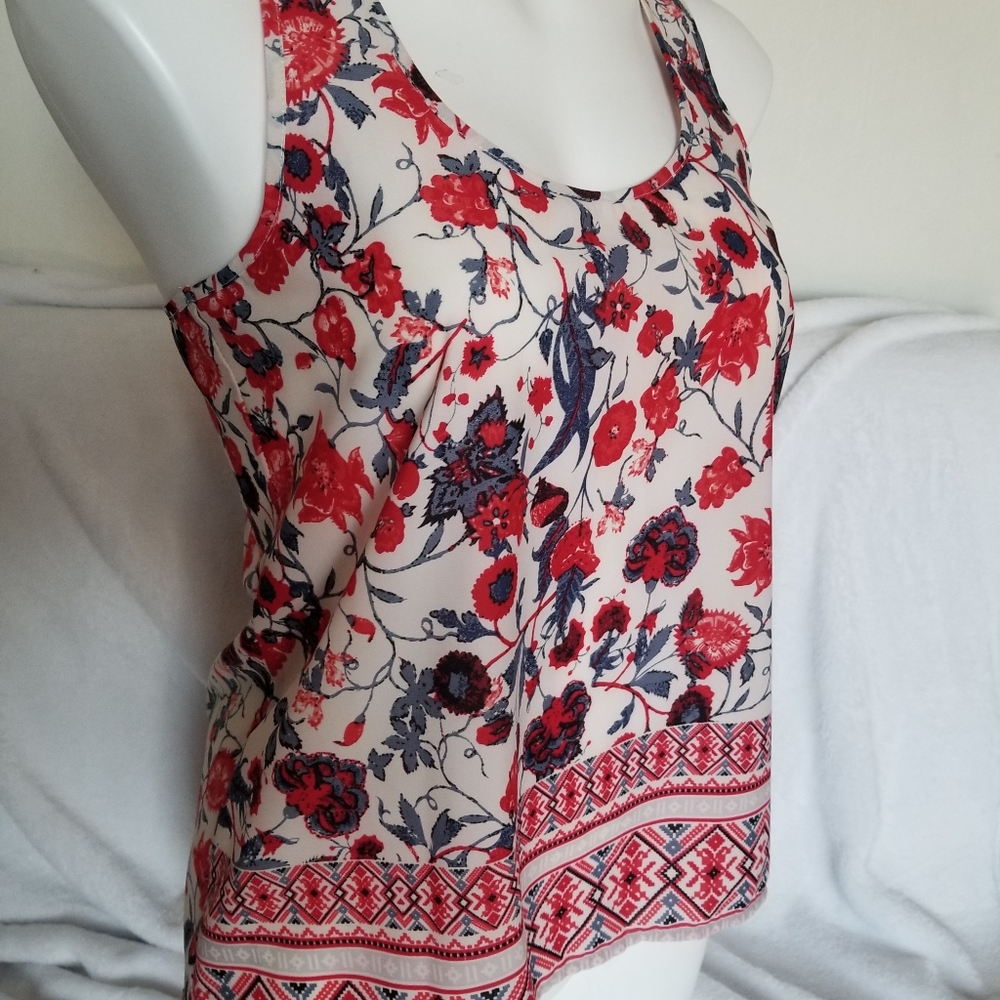 3 for $10- Floral sleeveless blouse by Xhiliration